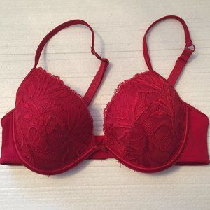 Donna L'orend Red Lace Bra - 34B